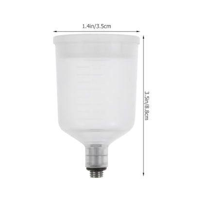 Airbrush Paint Cup 6 Pcs Plastic PP Easy Clean Detachable | Replaceable Pigment Cups for Hobby Airbrush, Model Making, Cake Decorating, Nail Art, Solvent-Resistant