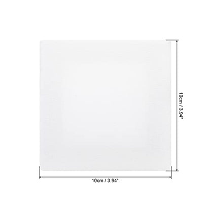PATIKIL Paint Canvases Panel for Painting, 3 Pack 4x4 Inch Square Wood Frame Stretched Blank Art Board Panels for Acrylic, Oil, Tempera Painting, White - size: 4x4 Inch