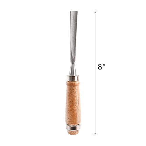 Dicunoy 12 PCS Wood Carving Tools, Gouges Woodworking Chisels, Full Size Wood Carving Knifes for Beginner, Hobbyists, Professionals, Artistic, Gifts for Him, Father's Day