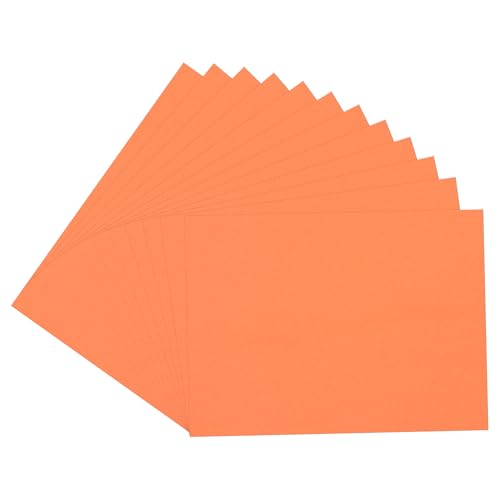 uxcell Light Orange EVA Foam Sheets, 7.9x5.9in 2mm Thick Handicraft Foam Paper for DIY Craft Projects Art Card Party Decoration, 12 Pcs - color: Light Orange
