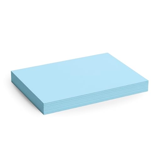 Vellum Bristol Cover 67 Pound, Smooth Finish, 250 Sheets Pack. – Premium Heavyweight Cardstock for Crafting, Printing, and Professional Projects, Acid-Free. (1, Blue, 8.5"x11") - color: Blue, size: 8.5"x11"