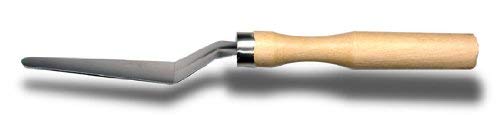 National Artcraft Offset Palette Knife - Flexible Stainless Blade - Pk/6 | Contoured Wood Handle