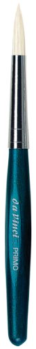 da Vinci Series 358B Primo Hog Bristle Round Brush, Size 12. (358B-12) - color: Blue, style: Round Hog Bristle