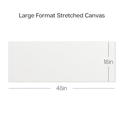 KINGART 851-6 Stretched White Canvas for Painting, 18 x 48 Inch, Pack of 6 | 100% Cotton Canvas, Triple Primed Acid-Free Gesso, Ready to Paint, Back-Stapled, Pine Bars - size: 18 x 48 Inch