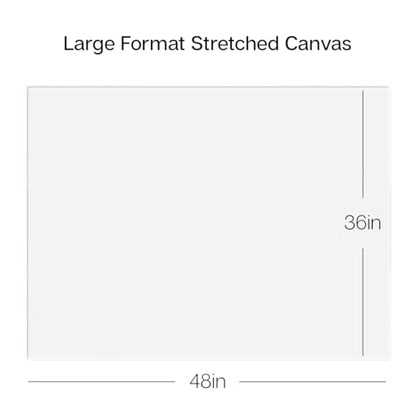 KINGART 816-2 Stretched White Canvas for Painting, 36 x 48 Inch, Pack of 2 - size: 36 x 48 Inch