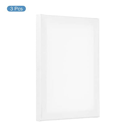 PATIKIL Paint Canvases Panel for Painting, 3 Pack 7x9 Inch Rectangle Wood Frame Stretched Blank Art Board Panels for Acrylic, Oil, Tempera Painting, White - size: 7x9 Inch