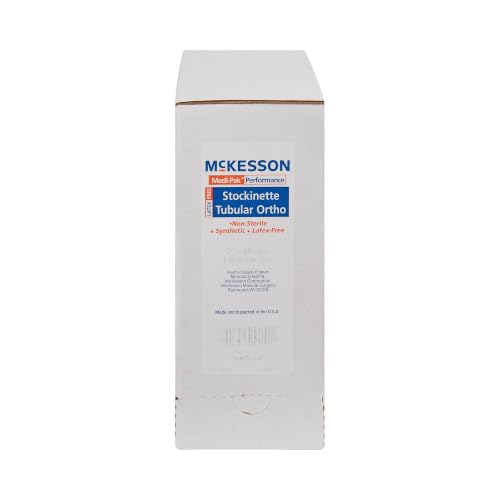 McKesson Stockinette, Non-Sterile, Latex-Free, White, Polyester, 3 in, 1 ct | Tubular, 25 yds