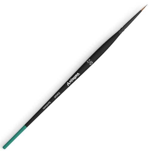Vallejo - Detail Series Definition Set | Hobby Brush Kit | Flagged Synthetic Bristles | Sizes 4/0, 3/0 and 2/0 | Lightweight and Ergonomic Wooden Handles | Ideal for Acrylic Detail Work - style: Detail Series Definition Set