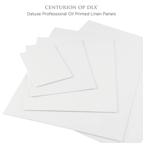Centurion Deluxe Professional Oil Primed Linen Canvas Panels - 14"x18" - 3 Pack of Linen Canvases for Painting, Artwork and More - size: 14"x18"