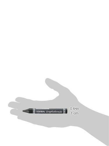 Lyra Graphite Crayons - 9B Graphite Stick Crayons for Artists and Students of All Ages - Set of 12 Durable Graphite Sticks for Sketching Drawing Shading and More - size: 1 Count (Pack of 1), style: 9B/Non Water-Soluble