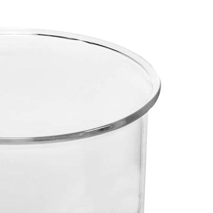 High Borosilicate Glass Measuring Cup-V-Shaped Spout，Glass Measuring Beaker for Kitchen or Restaurant, Easy to Read, 2000 ML (64 Oz, 8Cup) - size: 2000ML(64OZ)