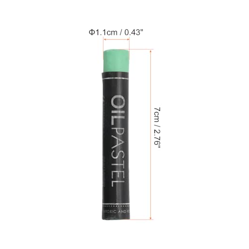 PATIKIL Dark Green Oil Pastels, 12Pcs Soft Oil Crayons Creamy Pastels Stick Art Supplies for Art Painting Drawing Blending Graffiti for Artists Beginners - color: Green