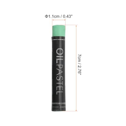 PATIKIL Dark Green Oil Pastels, 12Pcs Soft Oil Crayons Creamy Pastels Stick Art Supplies for Art Painting Drawing Blending Graffiti for Artists Beginners - color: Green