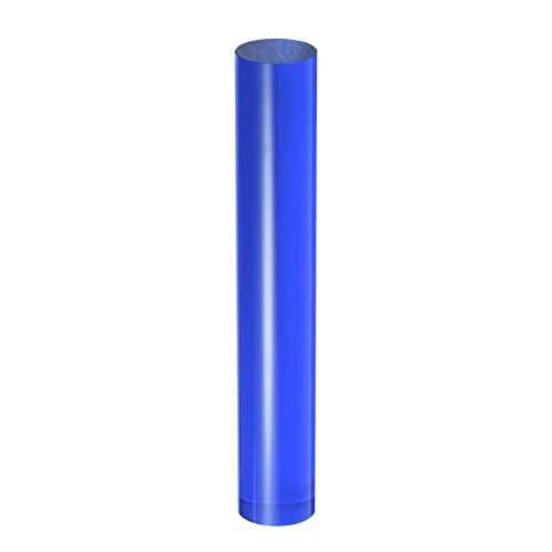 HARFINGTON Acrylic Clay Roller 6 Inch x 1 Inch Solid Non-Stick Plastic Round Tube Roller Polymer Clay Rod Fondant Rolling Pin for Shaping, Sculpting, Modeling DIY Crafts, Blue - color: Blue, size: 6 Inch x 1 Inch