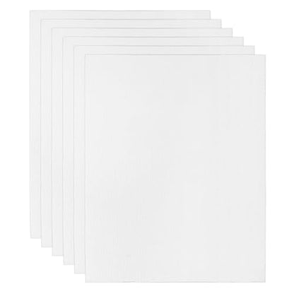 PATIKIL 12x16 Canvas Boards for Painting, 6 Pack 100% Cotton Square Triple Primed Stretched Blank Art Canvas Panel Bulk Thin for Acrylic, Oil, Tempera Paints, White - size: 12x16inch