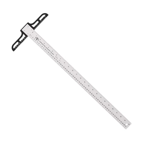 ALVIN AST24 Stainless Steel Graduated T-Square with 1.5 Inch Blade, Drawing and Design Tool, Great for Carpentry, Drafting, Architecture, Engineering, and Art 24 Inches