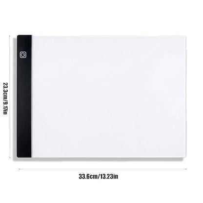 Huacan LED Light Pad Board for Diamond Painting Tablet Ultrathin 3 Level Dimmable Portable USB Charging Apply to Diamond Art Kits - color: A4