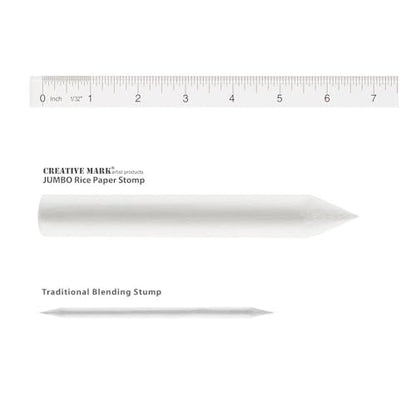 Creative Mark Blending Stumps - Solid Double-Ended Blending Stumps for Blending Charcoal, Pencils, Pastels, and More! - [Size # 4-12 Count] (Pack of 2) - size: Size # 4 (Pack of 2)