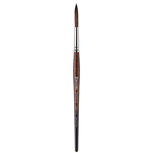 Escoda Versatil 1549 Series Artist Watercolor and Acrylic Paint Brush, Short Handle, Rigger, Size 2,1549-2 - size: Size 2, style: Rigger
