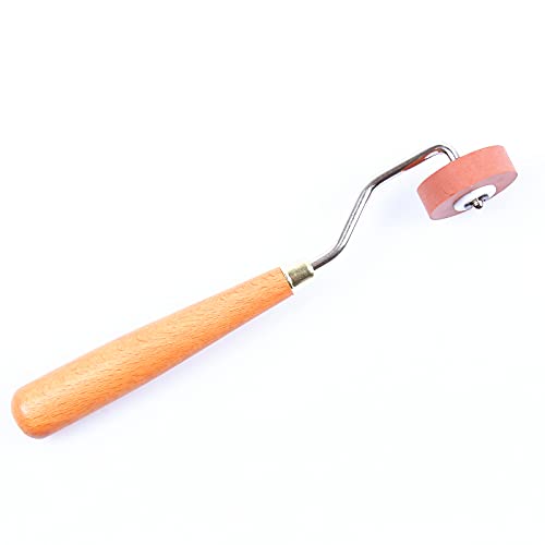 BANLTRE Rubber Brayer Roller for Printmaking, Ideal for Anti Skid Tape Construction Tools, Print,Craft Stamping Brayers for Wallpapers and Scrapbooks (0.4") - size: 0.4"