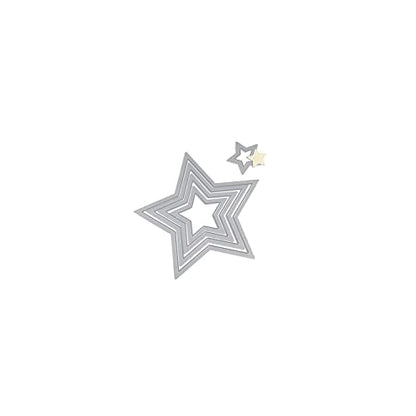 Sizzix Framelits Die Set 5/PK - Stars - style: Stars