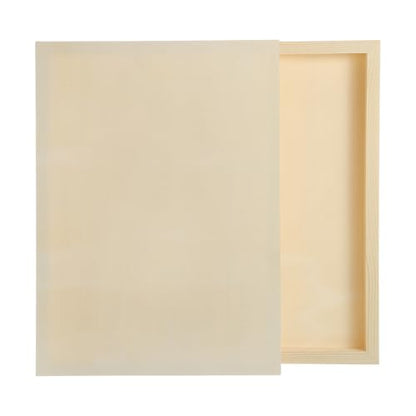 MECCANIXITY 6 Pack Wood Canvas Boards, 9x13 Inch Art Canvases Square Unfinished Wood Panel for Painting, Crafts, DIY Projects, Pouring Art - size: 9x13 Inch