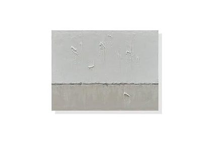 NANKAI Art Hand-painted minimalist style oil painting in gray and white - color: NKHB003