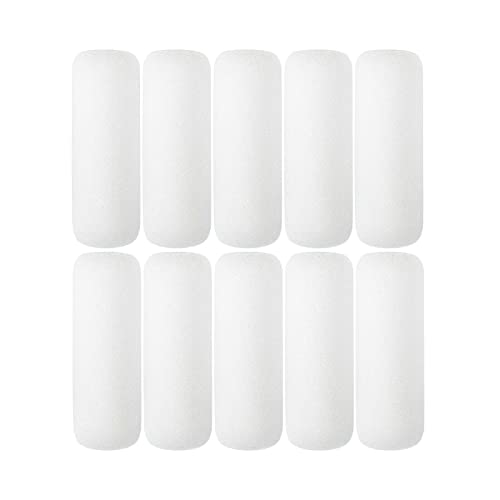4 inch Paint Roller Covers,Foam Refill for Paint Rollers,Naps for Paint Roller Brush, Small Roller Nap with High Density Sponge Paint Roller Sleeve Replacements(10 Pieces) - size: 4inch Roller Sleeve