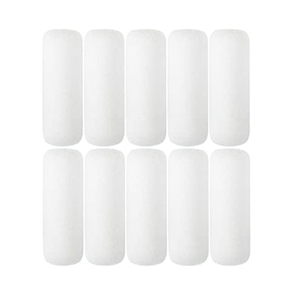 4 inch Paint Roller Covers,Foam Refill for Paint Rollers,Naps for Paint Roller Brush, Small Roller Nap with High Density Sponge Paint Roller Sleeve Replacements(10 Pieces) - size: 4inch Roller Sleeve