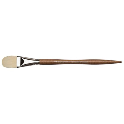 Winsor & Newton Artists' Oil Synthetic Brush, Filbert #16 | Synthetic Flagged Bristles, Excellent Color Carrying Capacity, Handmade in England, For Oil Paint - style: Filbert #16