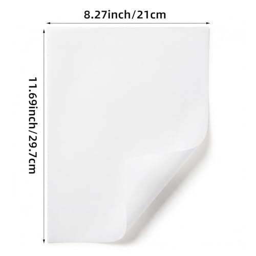 50 Sheets Translucent Vellum Tracing Paper 8.27 x 11.69 Inch for Printing