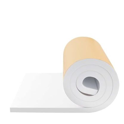 FONUNO Neoprene Foam Padding with Adhesive Closed Cell Foam, White | Self Adhesive Foam Sheets Neoprene Foam Roll Padding for Gaskets Liner Crafts DIY, 12" Wide x 59" Long x 3/4" Thick - color: White, size: 12" Wide x 59" Long x 3/4" Thick