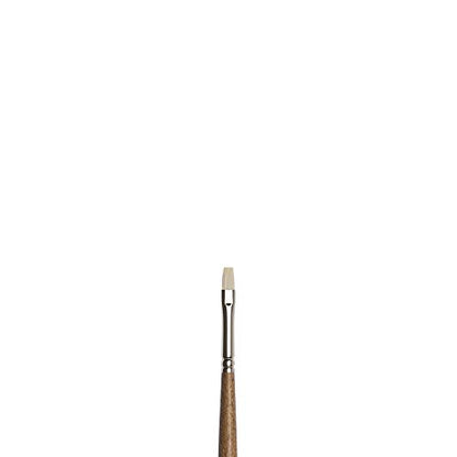 Winsor & Newton Artists' Oil Synthetic Brush, Bright #2 | Synthetic Flagged Bristles, Excellent Color Carrying Capacity, Handmade in England, For Oil Paint - style: Bright #2