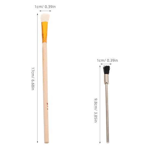 Airbrush Cleaning Tools 4Pcs Small Scrub Brushes for Cleaning Airbrush Accessories Nozzles and Parts Maintenance Kit