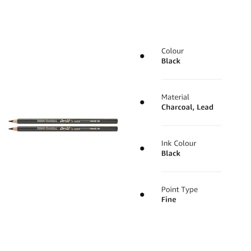Conté à Paris Artists' Pencils Charcoal 2B (Pack of 2)