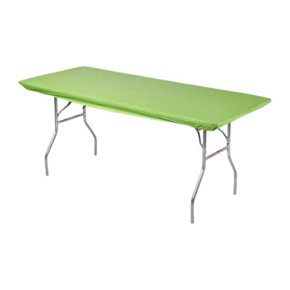 6' Rectangle Plastic Table Covers 30" x 72", Bundle of 5 (Lime Green) - color: Lime Green