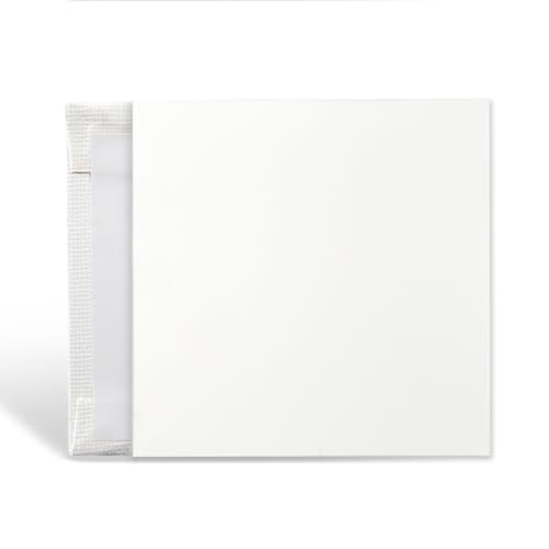 KINGART White Canvas Panel Set – Square, 4x4 Inch, 14-Pack – 100% Cotton, Pre-Primed Gesso Artist Boards for Acrylic, Oil, Sketching, & Mixed Media Painting - color: White, size: 4" x 4"