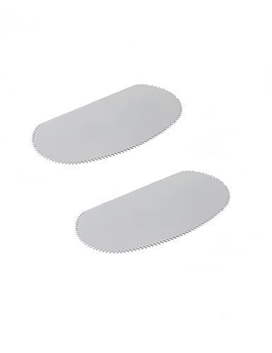 Pavnso Stainless Steel Serrated Edge Clay Scraper，Sculpture， 2Pcs | Steel Pottery Tools, Clay Ribs Serrated Scraper, Clay Sculpture Cutter Scraper, Ceramics Sculpting Tools Kits