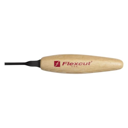 FLEXCUT Micro Shallow/Deep U-Gouge, Razor Sharp High Carbon Cutting Blade - color: Micro Deep U-Gouge, size: 2 mm