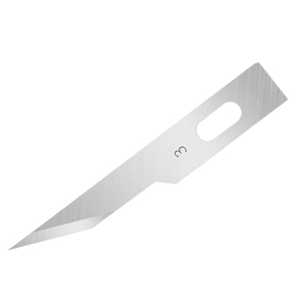 120 Pack Hobby Knife Blades, #3 High Carbon Steel Replacement Blades for Craft & Art, Standard Sharpness Craft Knife Refills for Paper, Fabric & Thin Plastic - style: #3