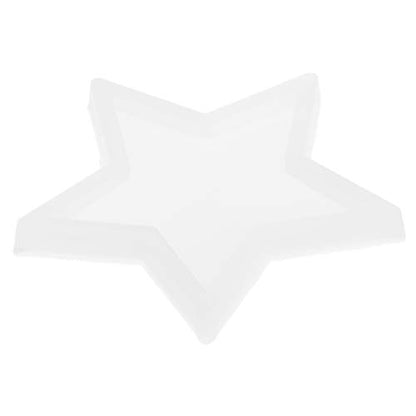 Glossy Five-Pointed Star Ornaments Silicone Epoxy Resin Mold Keychain Pendant Jewelry for Valentines