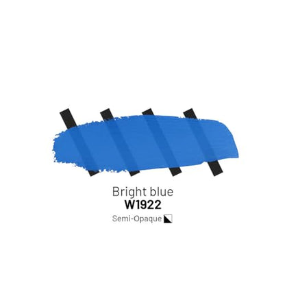 Acrylic Inks for Artists - Bright Blue Acrylic Ink, 3.38 Fl Oz (100 ml) | Highly Concentrated, Multifunctional Liquid Acrylic Paint - color: Bright Blue