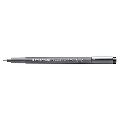 STAEDTLER Pigment Liner Fineliner Pens, Black, 6 Pack Assorted Tip Sizes (0.05mm - 0.8mm): Waterproof Drawing & Writing Pens for Note Taking, Journaling, Sketching, Manga & Back to School Supplies