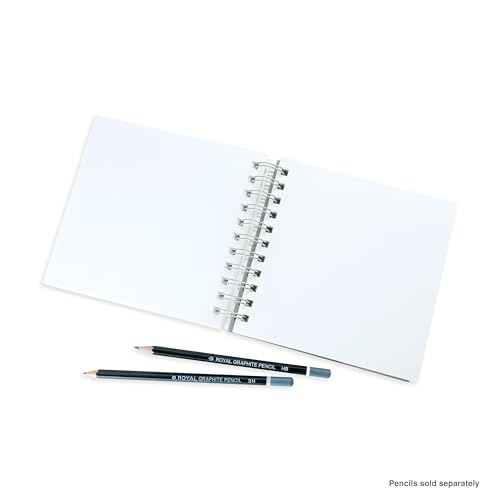 Bee Paper - 6"x 6" Super Deluxe Mixed Media Sketching Pad, 60 Sheets - size: 6-inch x 6-inch, 60 Sheet Wire Bound Pad