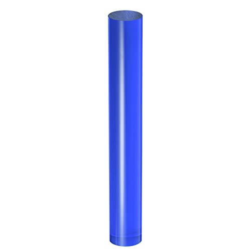 HARFINGTON Acrylic Clay Roller 7.28 Inch x 1 Inch Solid Non-Stick Plastic Round Tube Roller Polymer Clay Rod Fondant Rolling Pin for Shaping, Sculpting, Modeling DIY Crafts, Blue - color: Blue, size: 7.28 Inch x 1 Inch