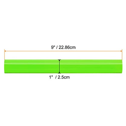 HARFINGTON Acrylic Clay Roller 9 Inch x 1 Inch Solid Non-Stick Plastic Round Tube Roller Polymer Clay Rod Fondant Rolling Pin for Shaping, Sculpting, Modeling DIY Crafts, Green - color: Green, size: 9 Inch x 1 Inch