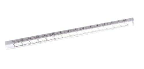 Clear Triangle Ruler Small Architectural Scale Ruler Pocket Size Ruler Metric Ruler Plastic Architectural Scale Ruler Ruler Triangle Ruler Drafting Tools Office and School Supplies