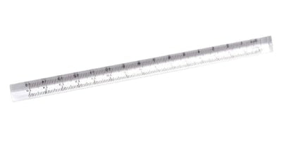 Clear Triangle Ruler Small Architectural Scale Ruler Pocket Size Ruler Metric Ruler Plastic Architectural Scale Ruler Ruler Triangle Ruler Drafting Tools Office and School Supplies
