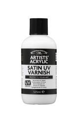 Winsor & Newton Professional Acrylic Medium, Satin UV Varnish, 125ml | Provides a removable satin protective coating that helps protect acrylic paintings from UV exposure and surface contaminants. - color: Satin Uv Varnish, style: 125ml (4.2-oz)