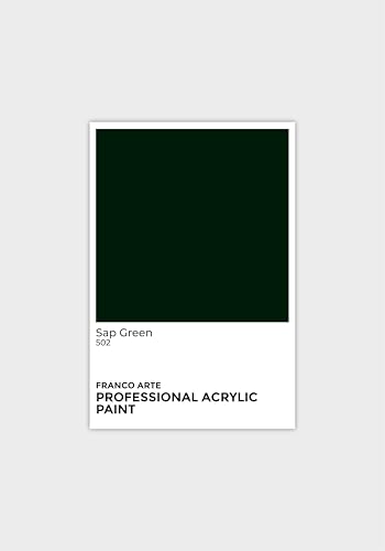 Professional Acrylic Paint – Premium Water-Based, Quick-Drying Acrylics for Artists & Crafters, Non-Toxic Rich Pigment, Multi-Surface Paint for Canvas, Wood, Paper, Ceramic & Indoor Projects Sap Green 3,38 U.S fl oz - color: Sap Green